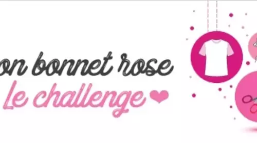 Challenge  Mon bonnet Rose 